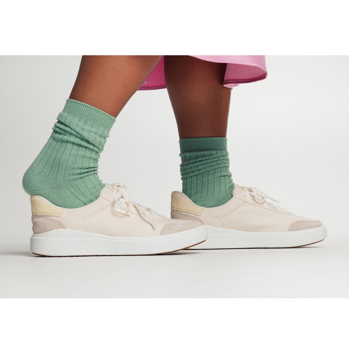 Kizik Prague 2 Sneaker (Women) - Pristine/Transparent Yellow Athletic - Casual - Lace Up - The Heel Shoe Fitters