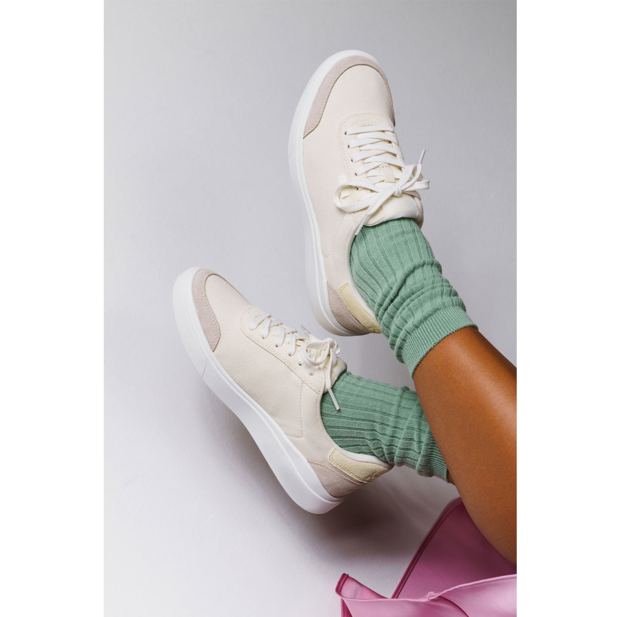 Kizik Prague 2 Sneaker (Women) - Pristine/Transparent Yellow Athletic - Casual - Lace Up - The Heel Shoe Fitters