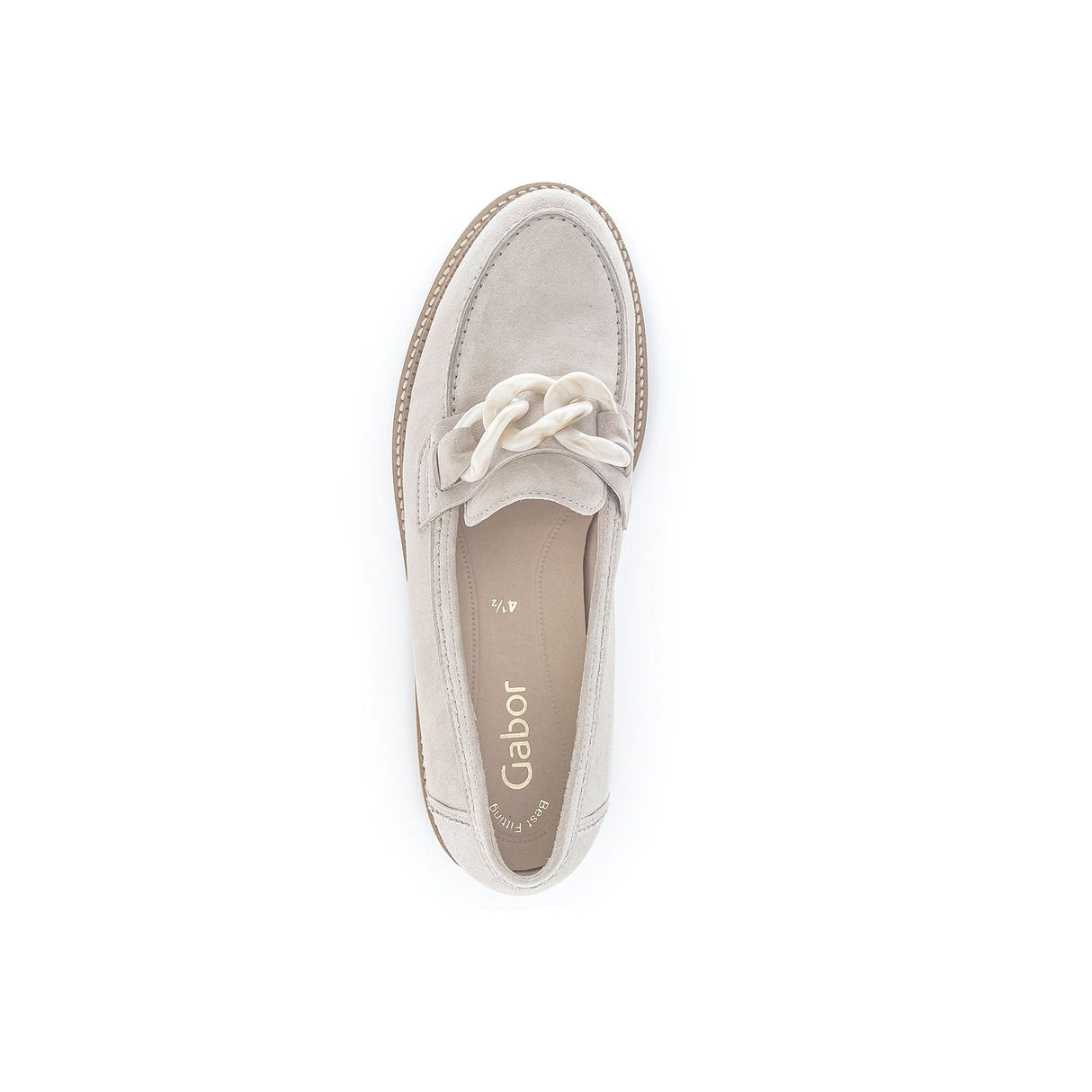 Gabor 25240 Chain Loafer (Women) - Natural Dress-Casual - Loafers - The Heel Shoe Fitters