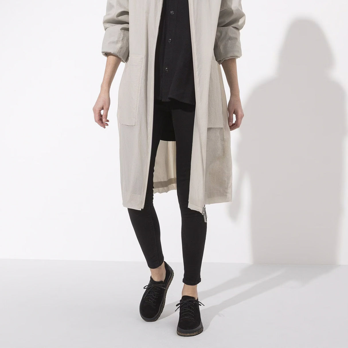 Birkenstock Honnef Low Narrow Lace Up (Women) - Black Suede Dress-Casual - Lace Ups - The Heel Shoe Fitters