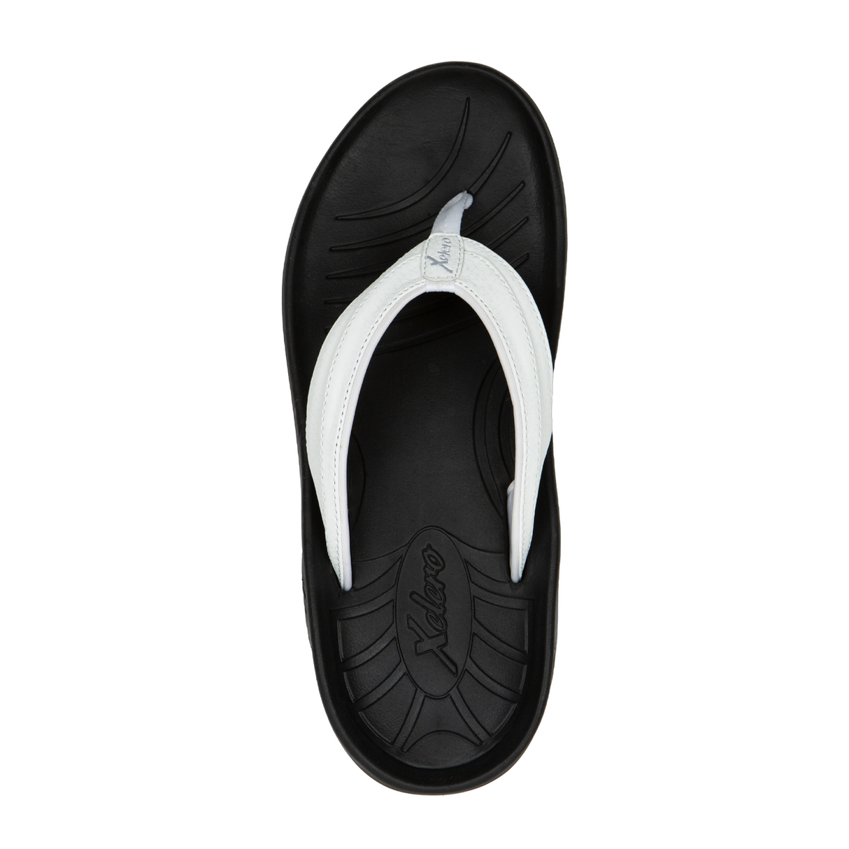 Xelero Tru Sandal (Women) - Snow/Onyx Sandal - Thong - The Heel Shoe Fitters