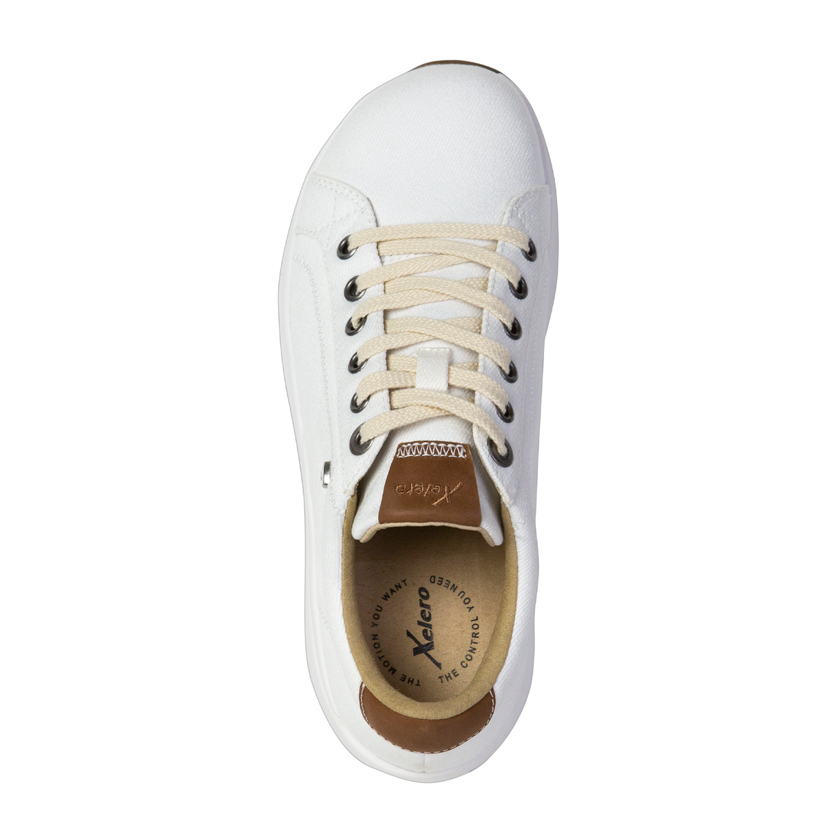 Xelero Heidi Walking Shoe (Women) - White Canvas Athletic - Casual - Lace Up - The Heel Shoe Fitters