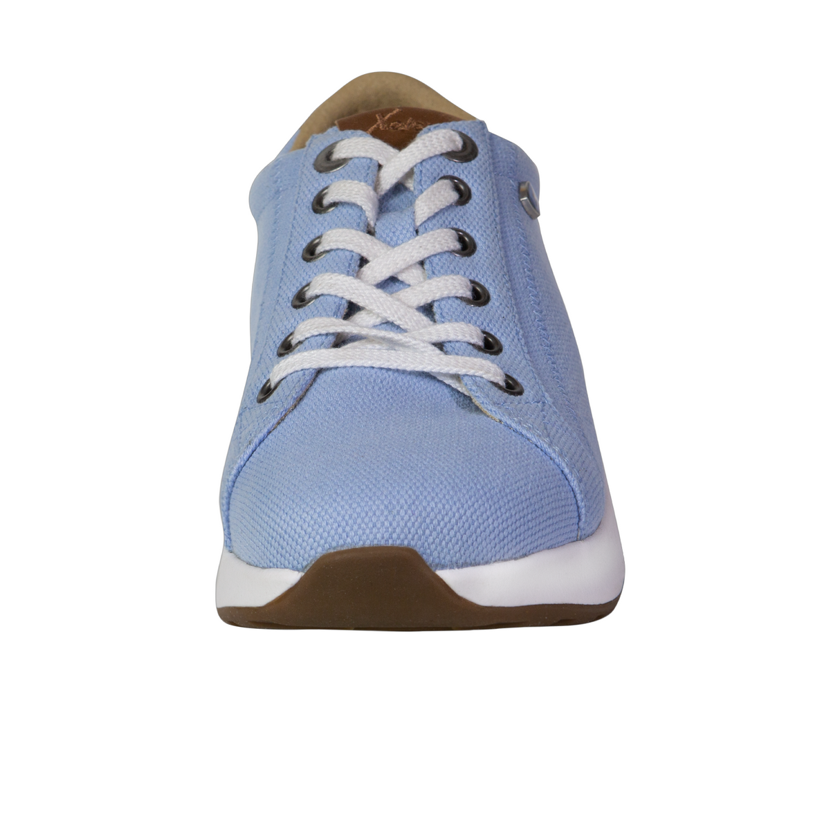 Xelero Heidi Walking Shoe (Women) - Chambray Canvas Athletic - Casual - Lace Up - The Heel Shoe Fitters