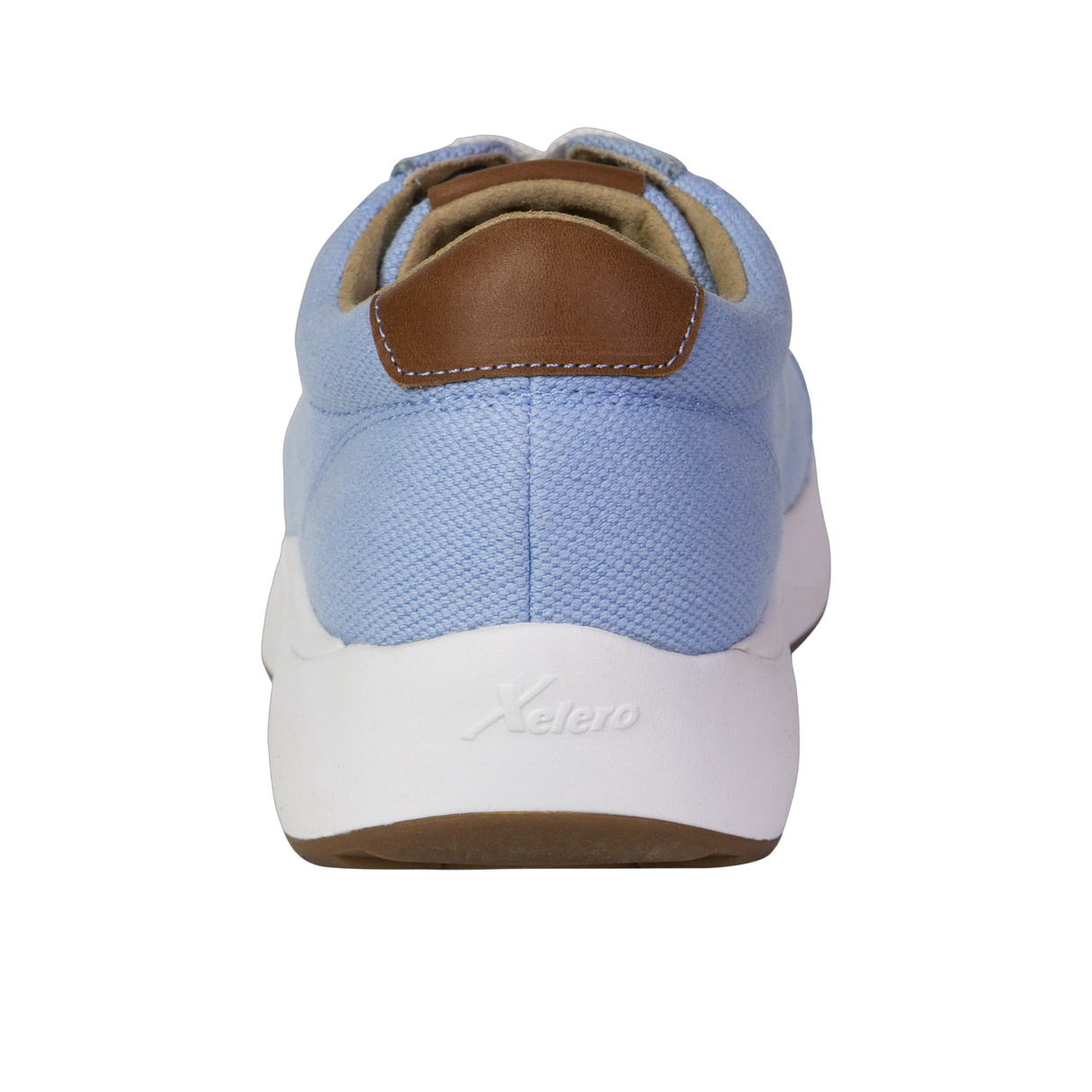 Xelero Heidi Walking Shoe (Women) - Chambray Canvas Athletic - Casual - Lace Up - The Heel Shoe Fitters