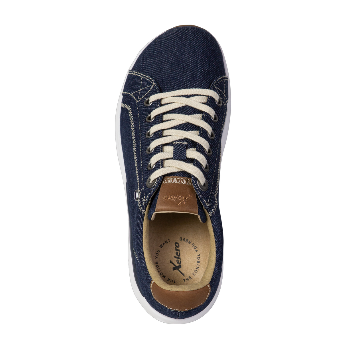 Xelero Heidi Walking Shoe (Women) - Navy Canvas Athletic - Casual - Lace Up - The Heel Shoe Fitters