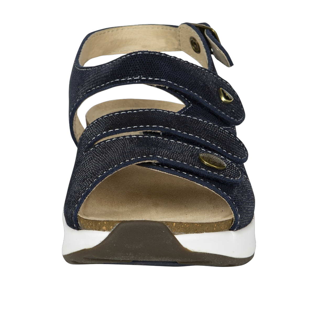 Xelero Mykonos Backstrap Sandal (Women) - Navy Sandal - Backstrap - The Heel Shoe Fitters