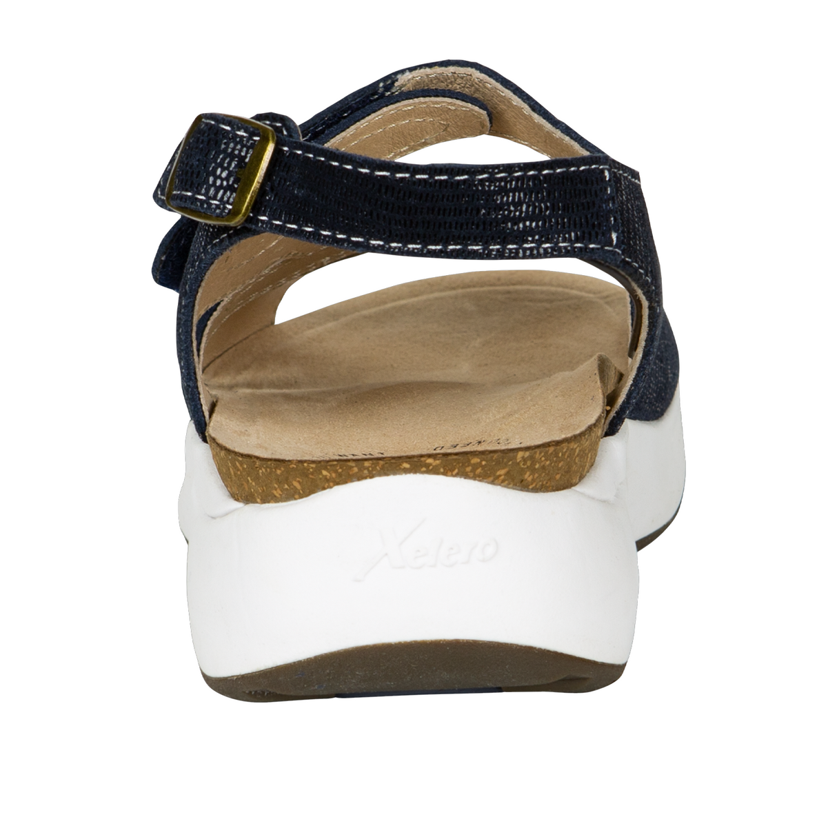 Xelero Mykonos Backstrap Sandal (Women) - Navy Sandal - Backstrap - The Heel Shoe Fitters