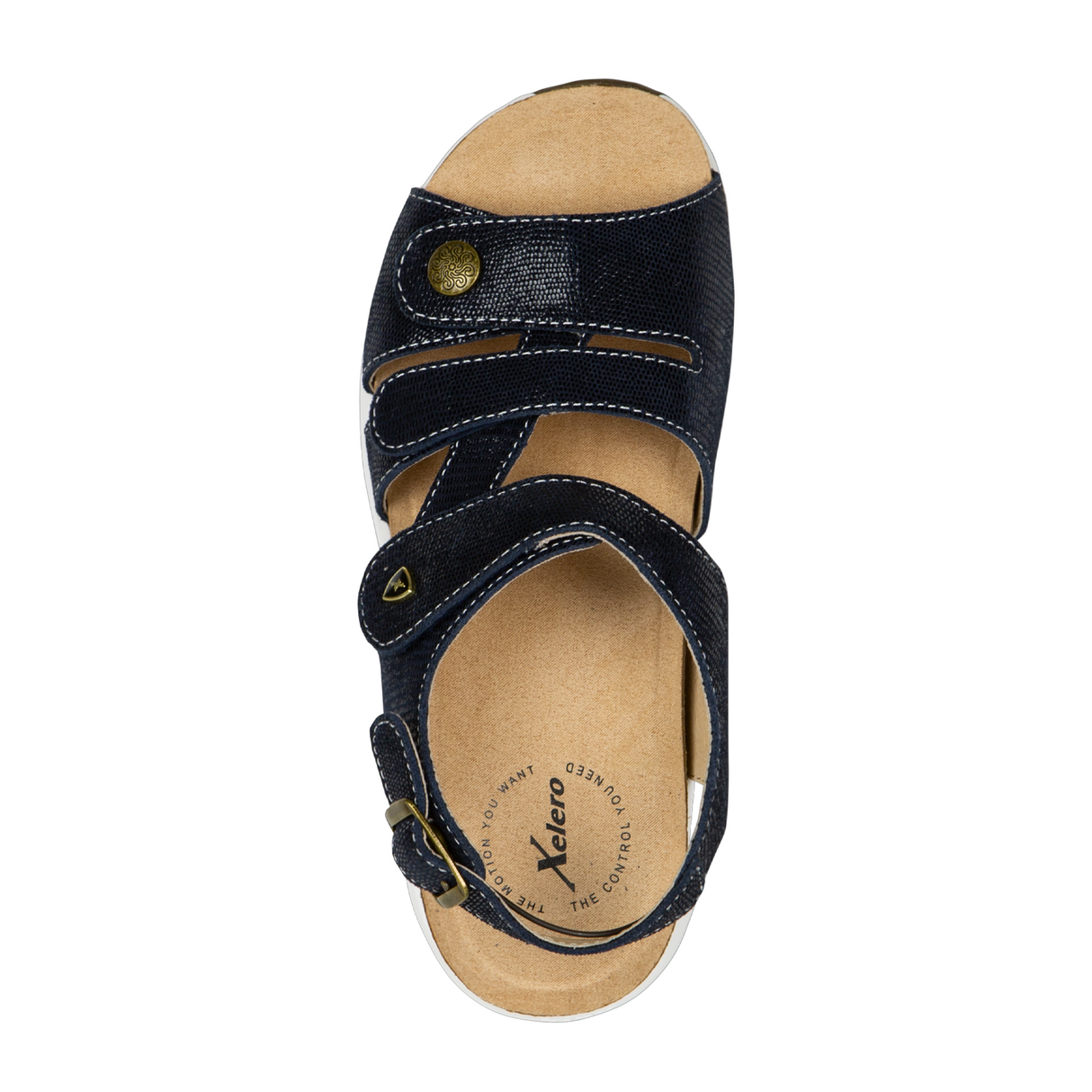 Xelero Mykonos Backstrap Sandal (Women) - Navy Sandal - Backstrap - The Heel Shoe Fitters