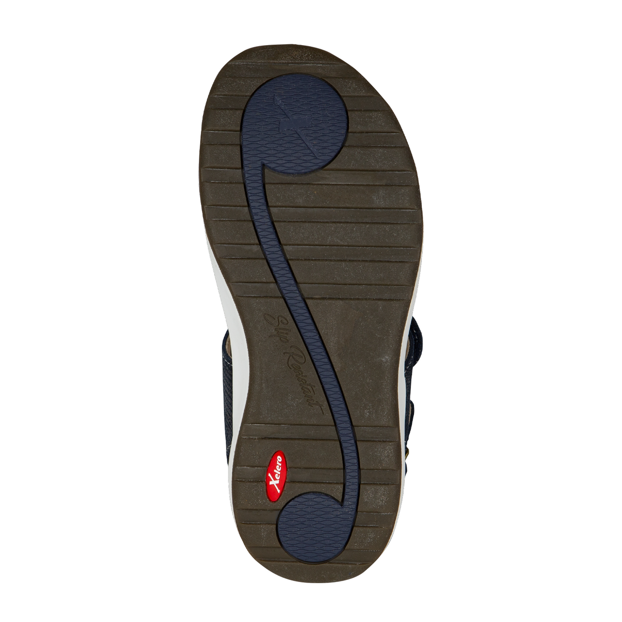 Xelero Mykonos Backstrap Sandal (Women) - Navy Sandal - Backstrap - The Heel Shoe Fitters