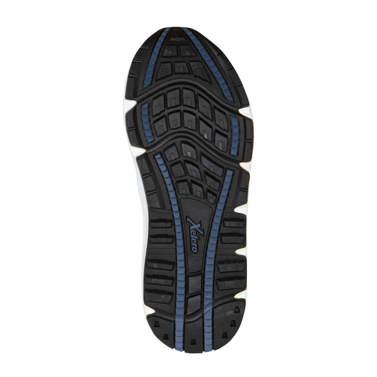 Xelero Matrix Mesh Walking Shoe (Men) - White/Navy Athletic - Running - Motion Control - The Heel Shoe Fitters