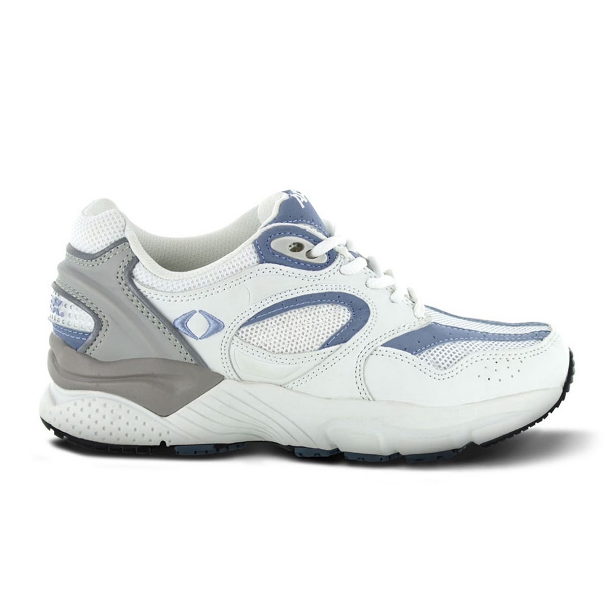 Apex X521 Boss Runner Active Shoe (Women) - White/Periwinkle Athletic - Walking - The Heel Shoe Fitters
