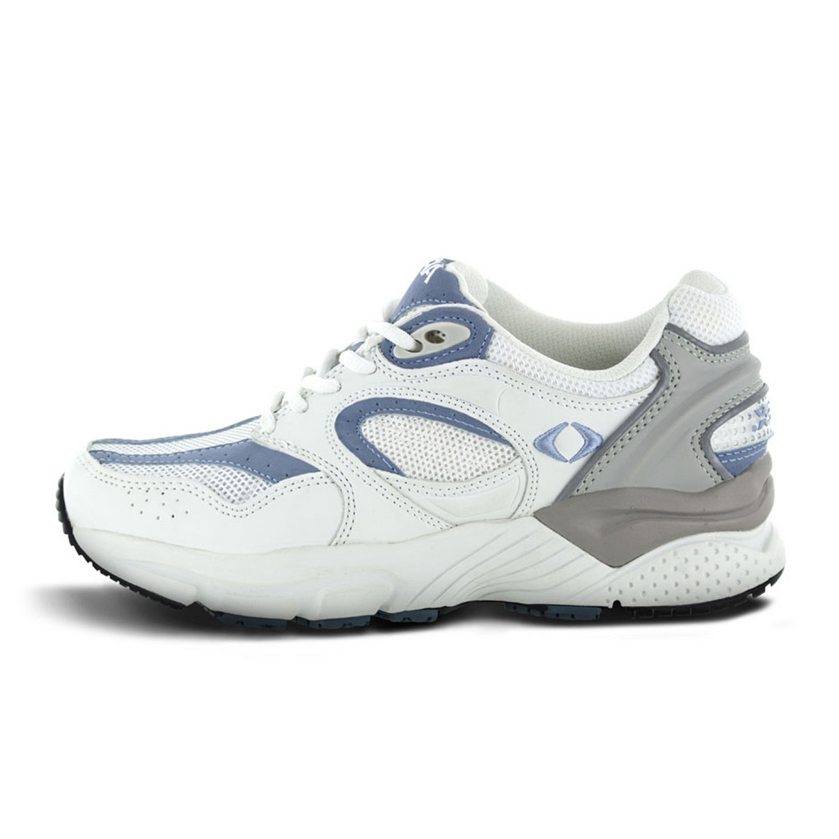 Apex X521 Boss Runner Active Shoe (Women) - White/Periwinkle Athletic - Walking - The Heel Shoe Fitters