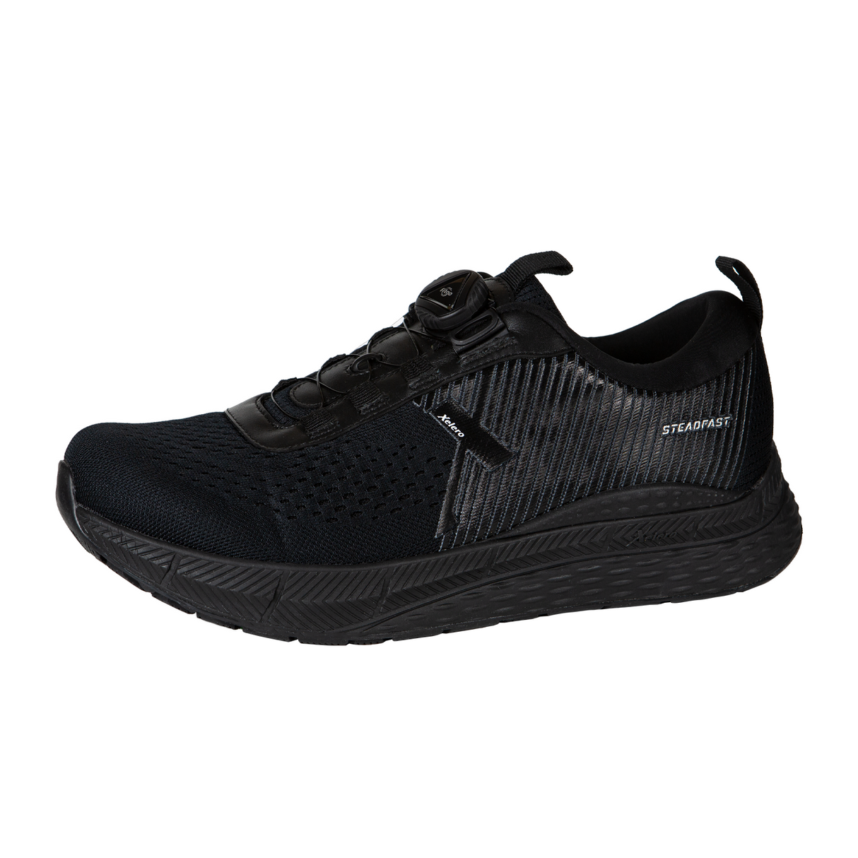 Xelero Steadfast Walking Shoe (Men) - Black FitGo Athletic - Running - Motion Control - The Heel Shoe Fitters
