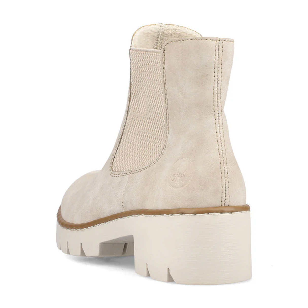 Rieker Prisca X5772-60 Chelsea Boot (Women) - Beige Boots - Casual - Mid - The Heel Shoe Fitters