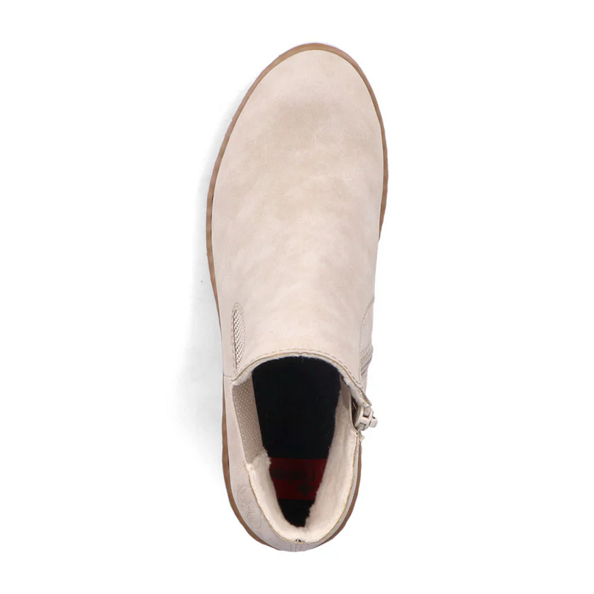 Rieker Prisca X5772-60 Chelsea Boot (Women) - Beige Boots - Casual - Mid - The Heel Shoe Fitters