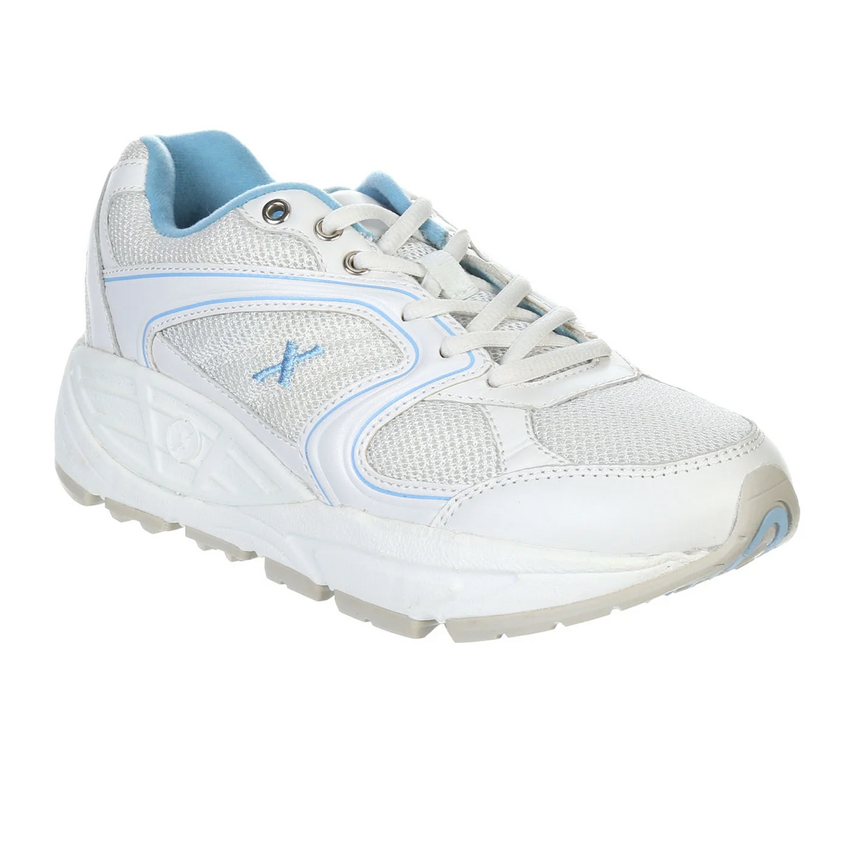 Xelero Matrix II Mesh Walking Shoe (Women) - White/Blue Athletic - Walking - The Heel Shoe Fitters