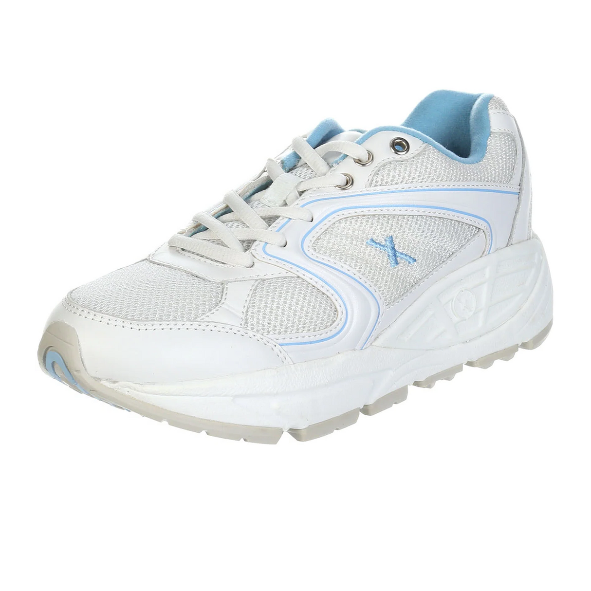 Xelero Matrix II Mesh Walking Shoe (Women) - White/Blue Athletic - Walking - The Heel Shoe Fitters