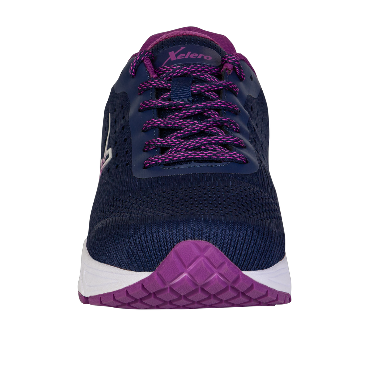 Xelero Genesis II Walking Shoe (Women) - Navy/Amethyst Athletic - Running - Motion Control - The Heel Shoe Fitters