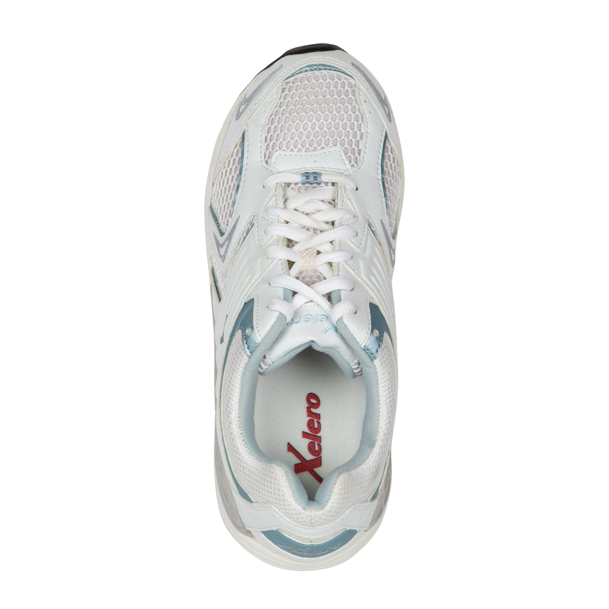 Xelero Matrix Mesh Walking Shoe (Women) - White/Light Blue Athletic - Running - Motion Control - The Heel Shoe Fitters