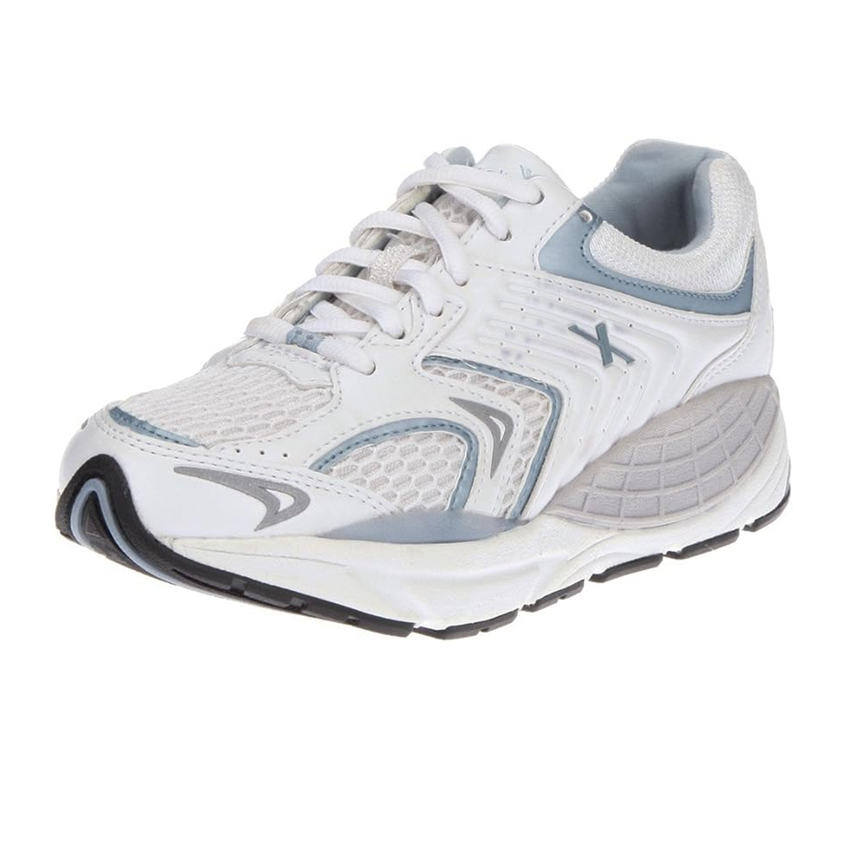 Xelero Matrix Mesh Walking Shoe (Women) - White/Light Blue Athletic - Running - Motion Control - The Heel Shoe Fitters