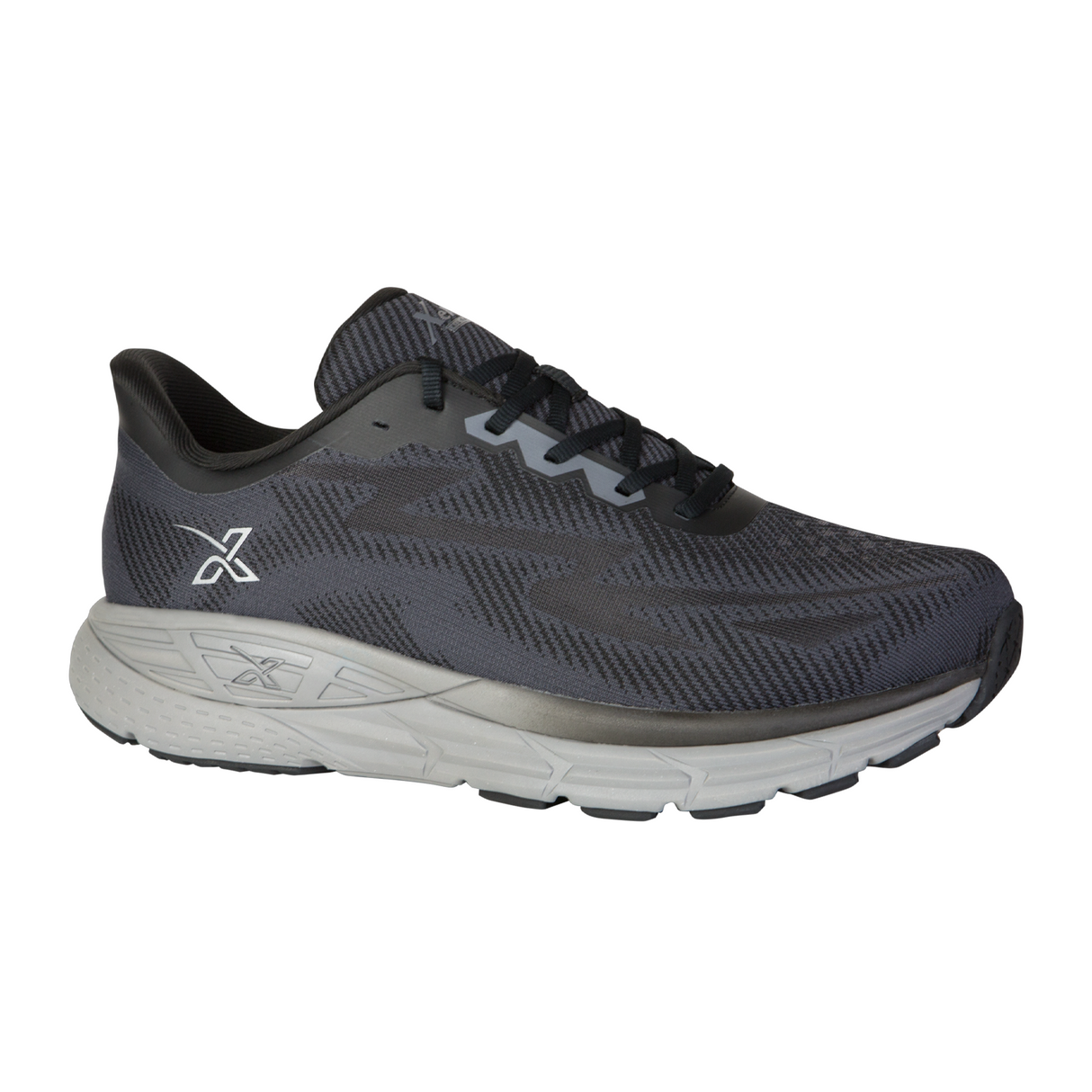 Xelero X-GPS Running Shoe (Men) - Black/Grey Athletic - Running - Motion Control - The Heel Shoe Fitters