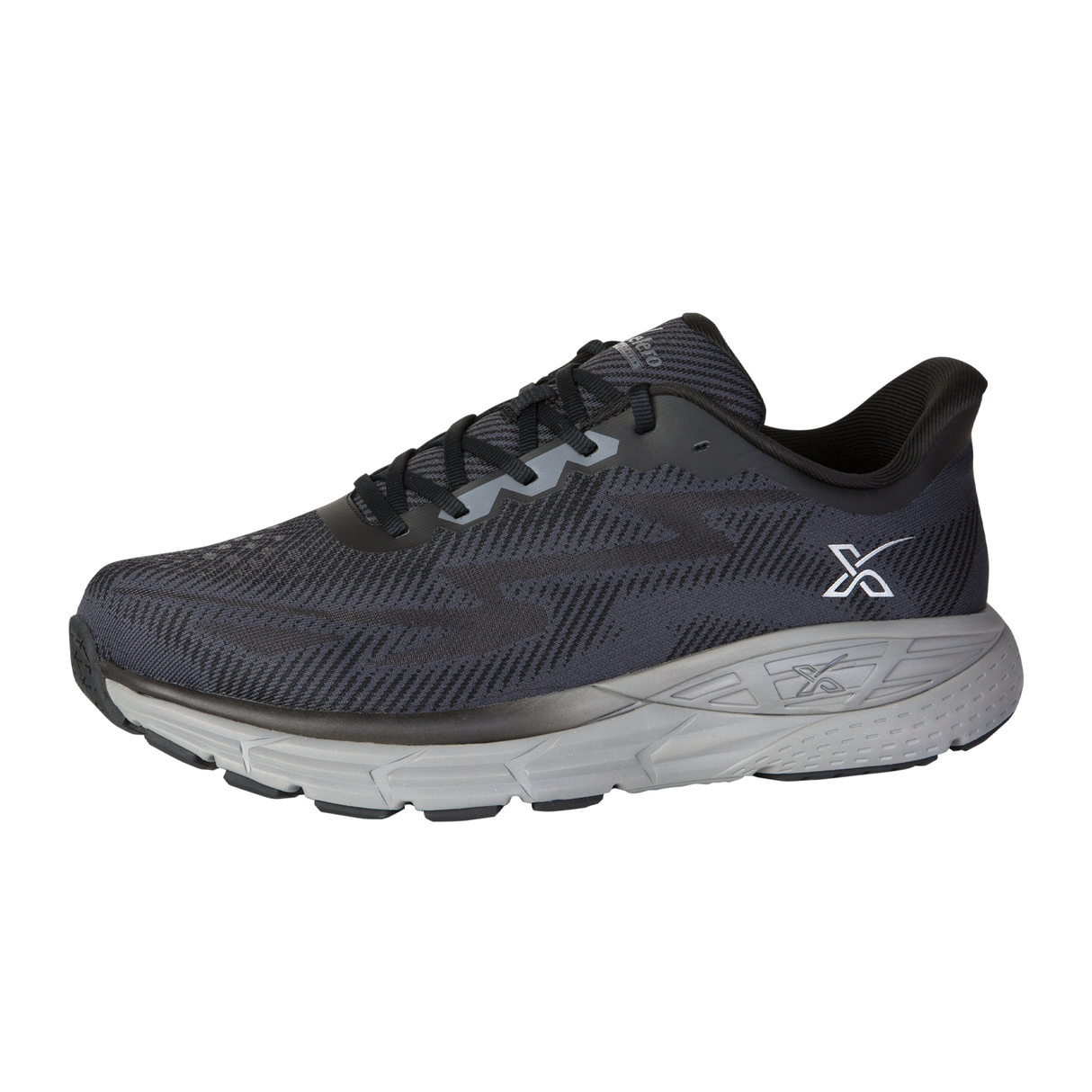 Xelero X-GPS Running Shoe (Men) - Black/Grey Athletic - Running - Motion Control - The Heel Shoe Fitters