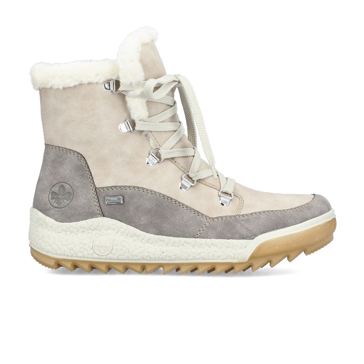 Rieker Aria Y4744-61 Mid Winter Boot (Women) - Grey/Mushroom Boots - Winter - Mid Boot - The Heel Shoe Fitters