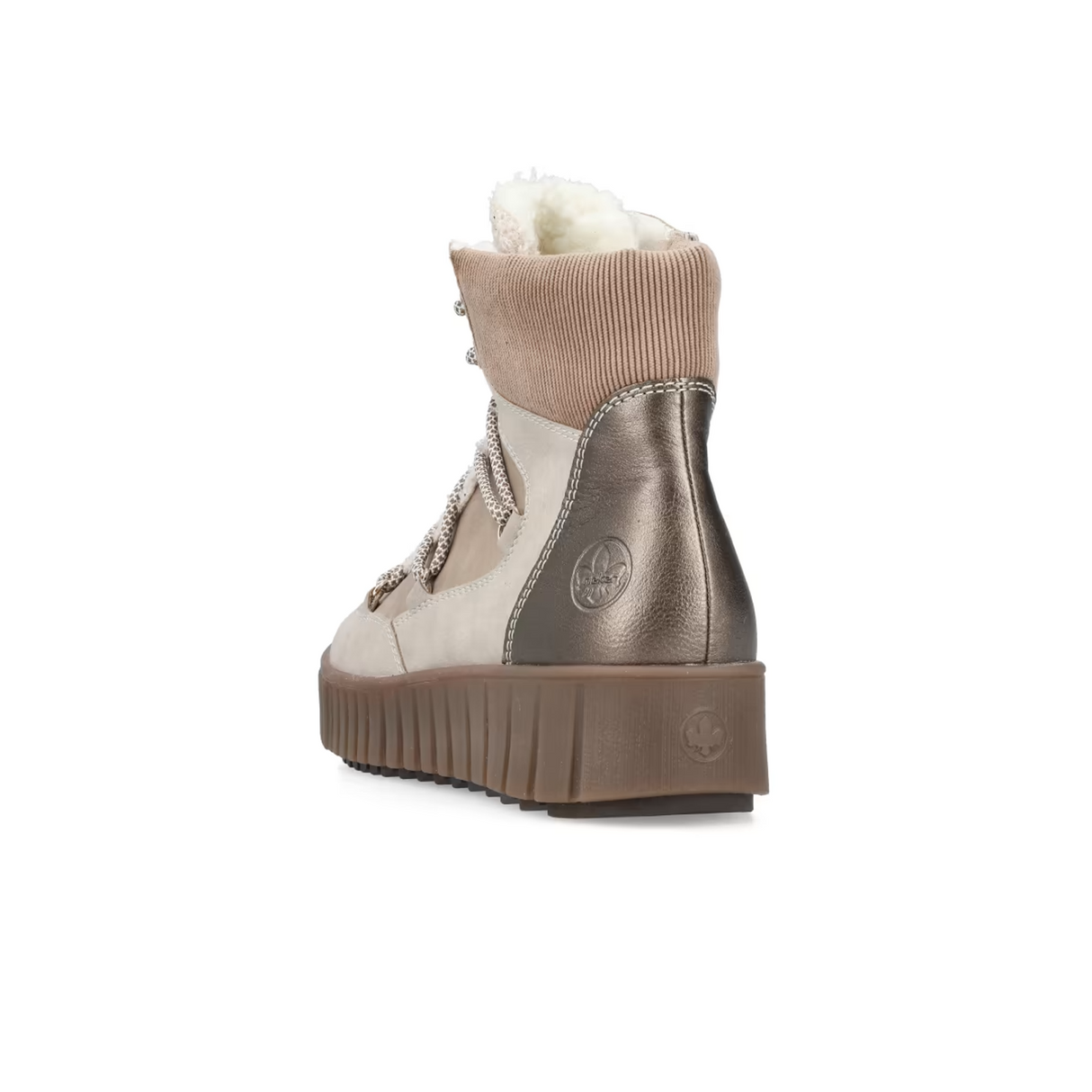 Rieker Y6120 Trudie Boot (Women) - Champignon/Camel/Beige Boots - Winter - Mid - The Heel Shoe Fitters