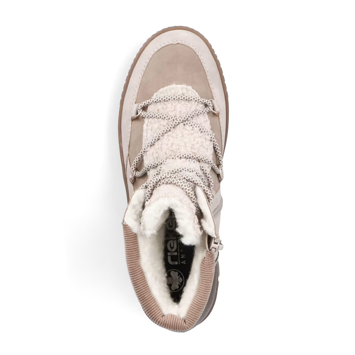 Rieker Y6120 Trudie Boot (Women) - Champignon/Camel/Beige Boots - Winter - Mid - The Heel Shoe Fitters