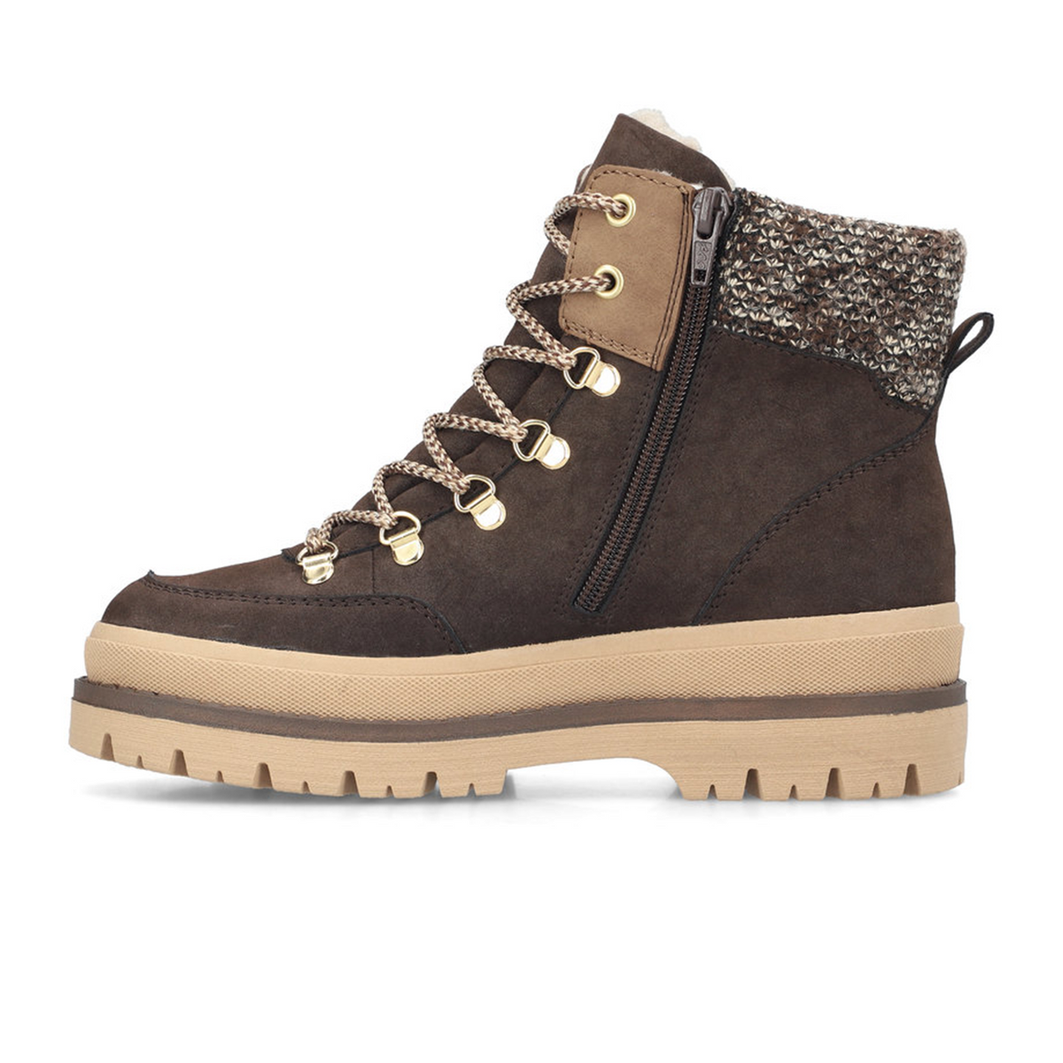 Rieker Trudie 10 Lace Up Boot (Women) - Rancho/Oat