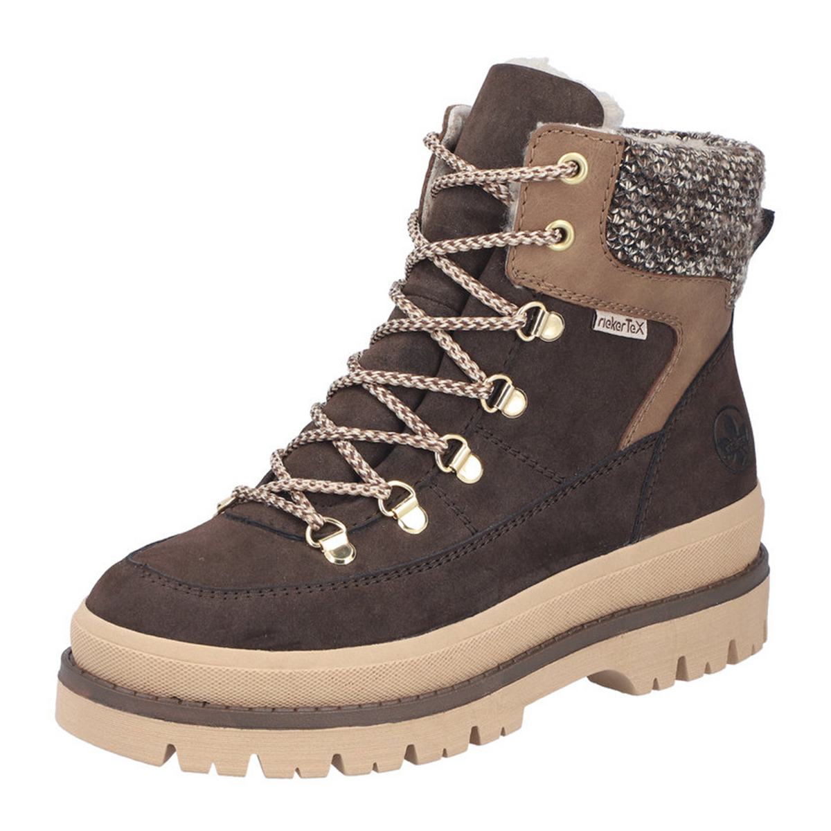 Rieker Trudie 10 Lace Up Boot (Women) - Rancho/Oat