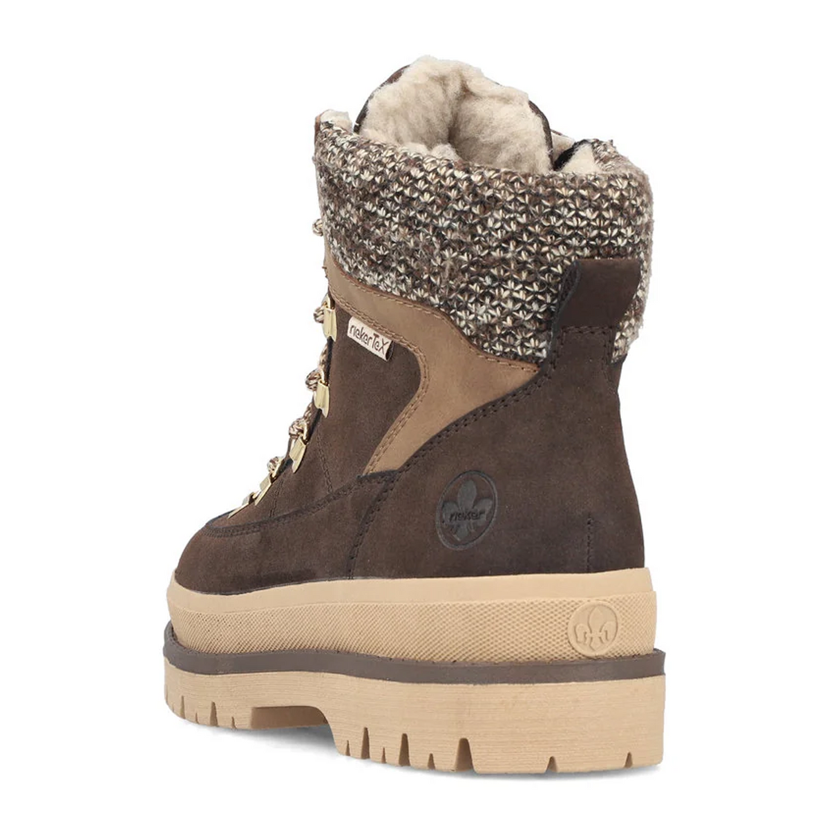 Rieker Trudie 10 Lace Up Boot (Women) - Rancho/Oat