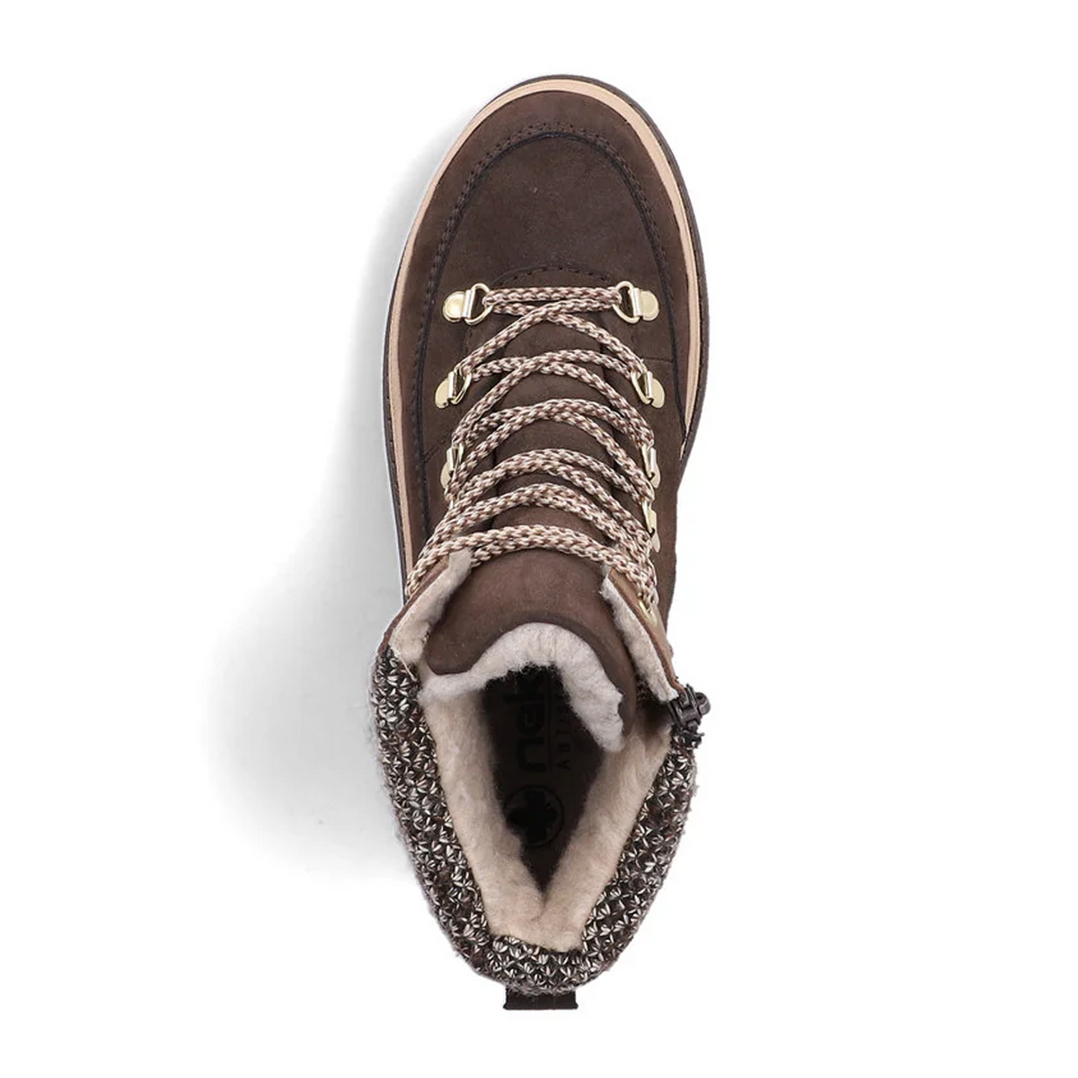 Rieker Trudie 10 Lace Up Boot (Women) - Rancho/Oat