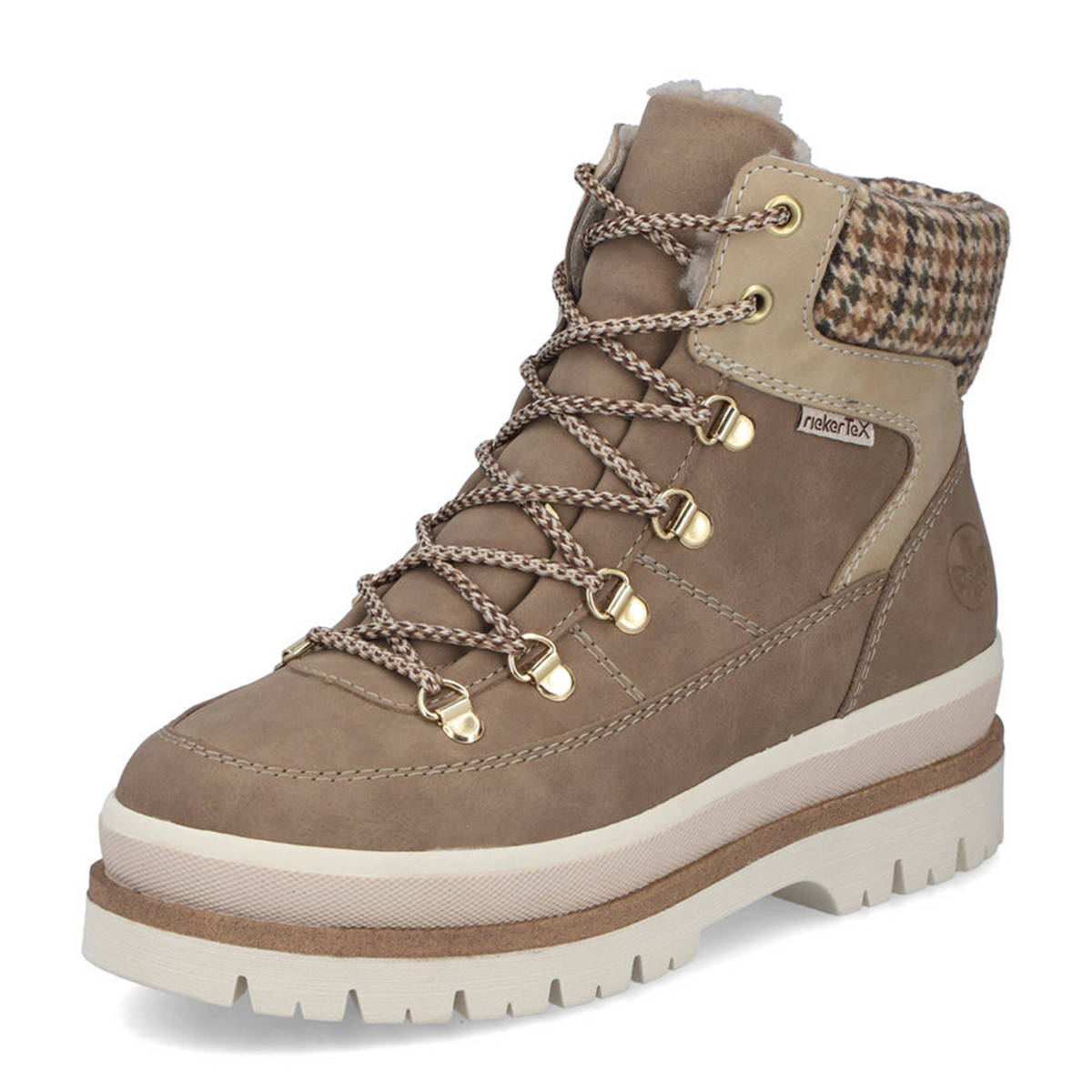 Rieker Trudie 10 Lace Up Boot (Women) - Fango/Porzellan