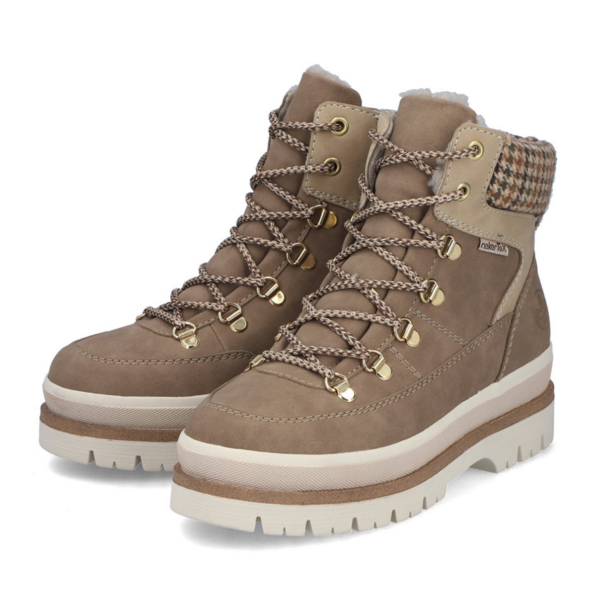 Rieker Trudie 10 Lace Up Boot (Women) - Fango/Porzellan