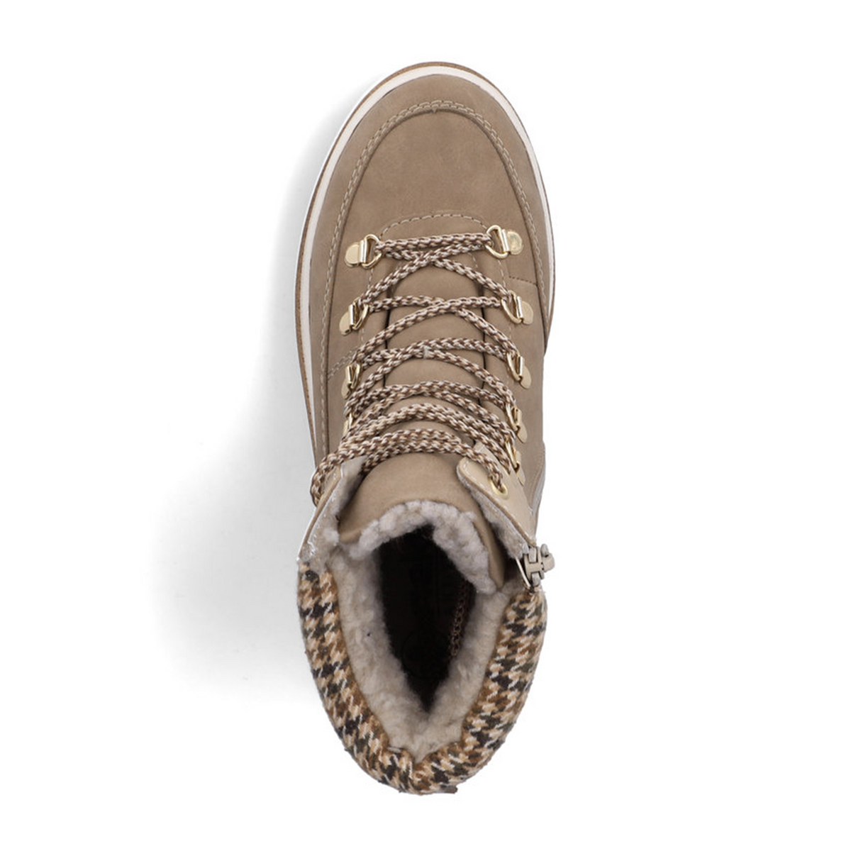 Rieker Trudie 10 Lace Up Boot (Women) - Fango/Porzellan