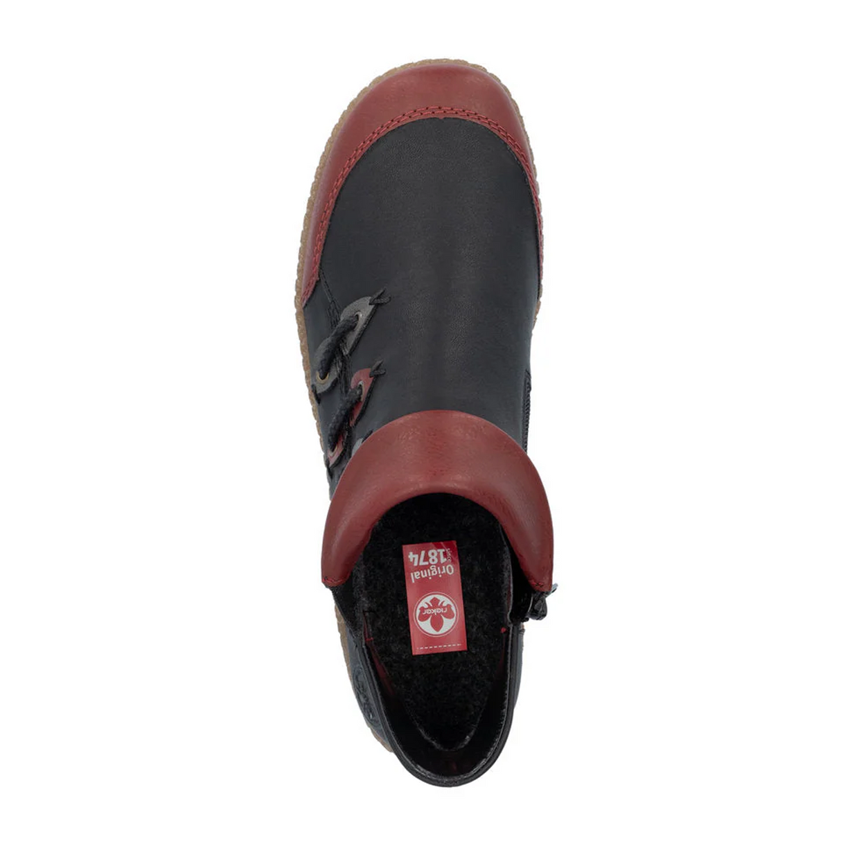 Rieker Z7582 Liv Boot (Women) - Wine/Schwarz/Smoke Boots - Casual - Low - The Heel Shoe Fitters