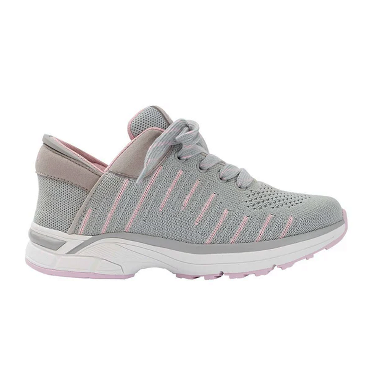 Zeba Hands Free Sneaker (Women) - Rose Gray Athletic - Casual - Lace Up - The Heel Shoe Fitters