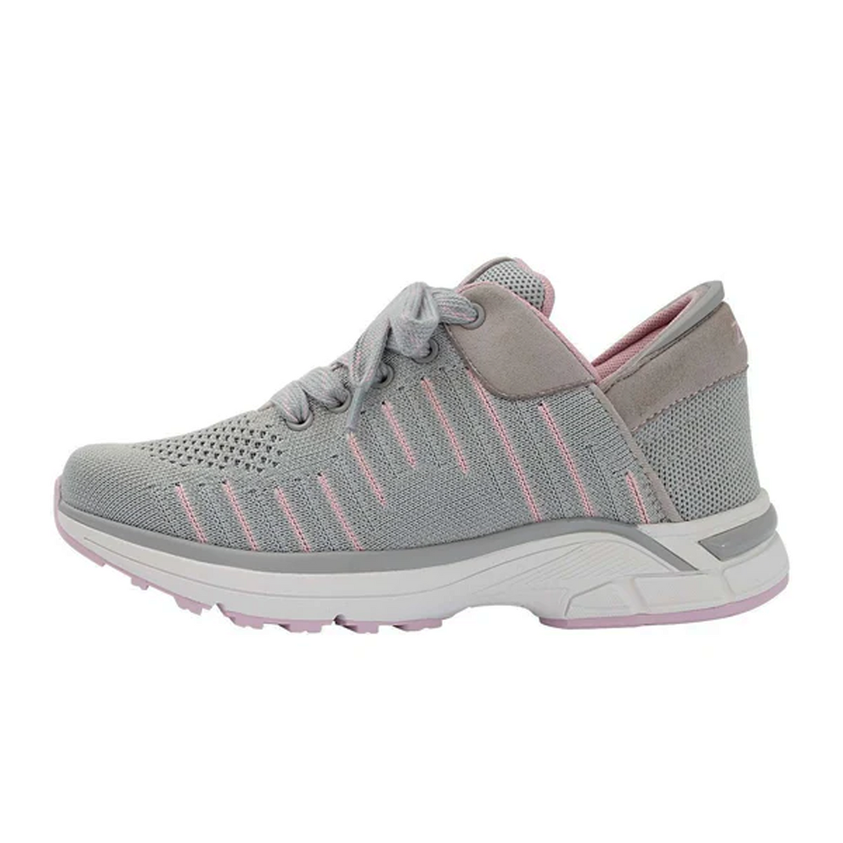 Zeba Hands Free Sneaker (Women) - Rose Gray Athletic - Casual - Lace Up - The Heel Shoe Fitters