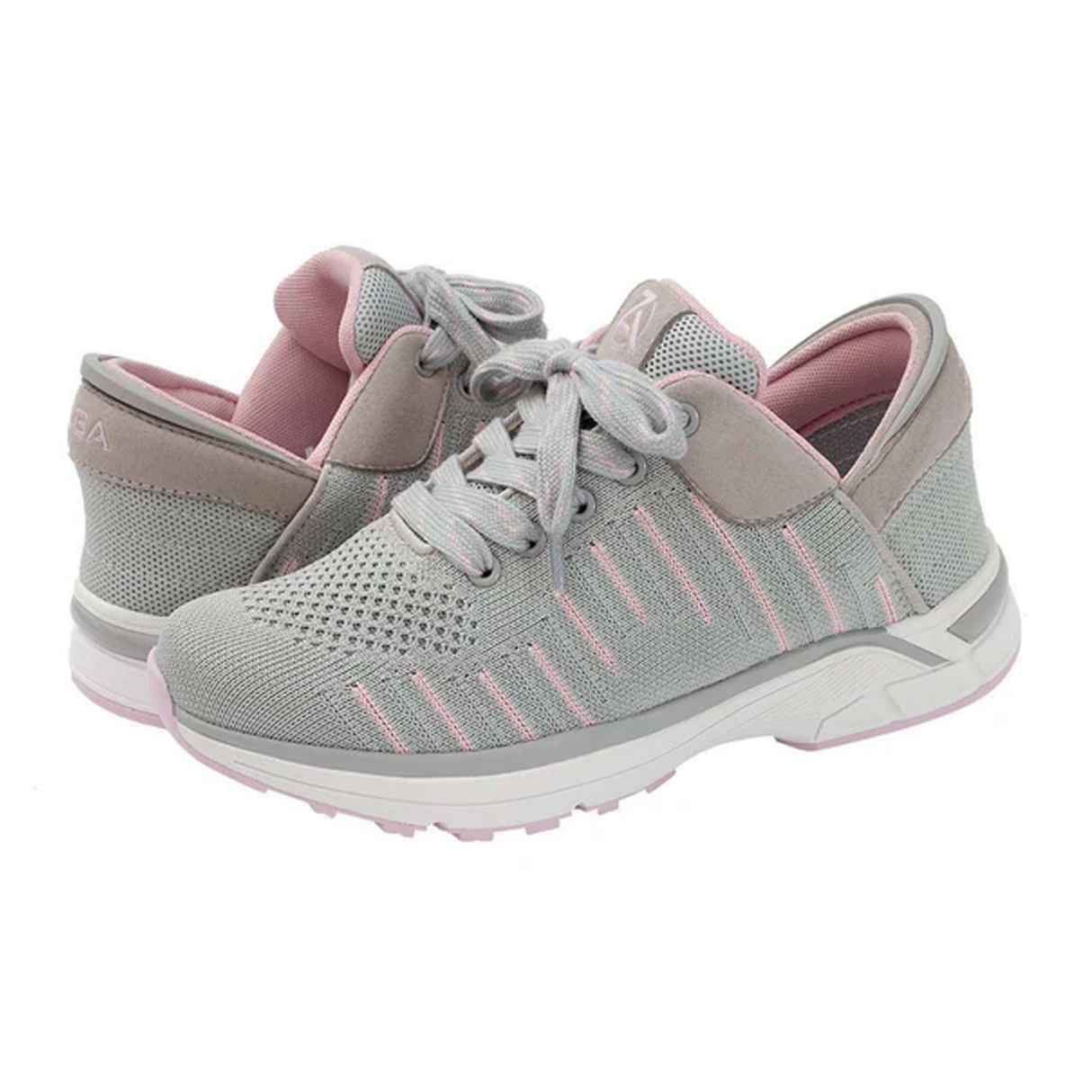 Zeba Hands Free Sneaker (Women) - Rose Gray Athletic - Casual - Lace Up - The Heel Shoe Fitters