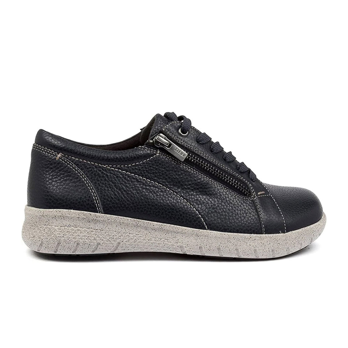 Ziera Solar XF Sneaker (Women) - Ink Leather Athletic - Casual - Lace Up - The Heel Shoe Fitters