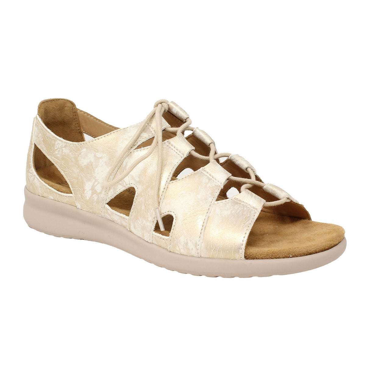 Ziera Barnett Backstrap Sandal (Women) - Smudge Metal Sandal - Backstrap - The Heel Shoe Fitters