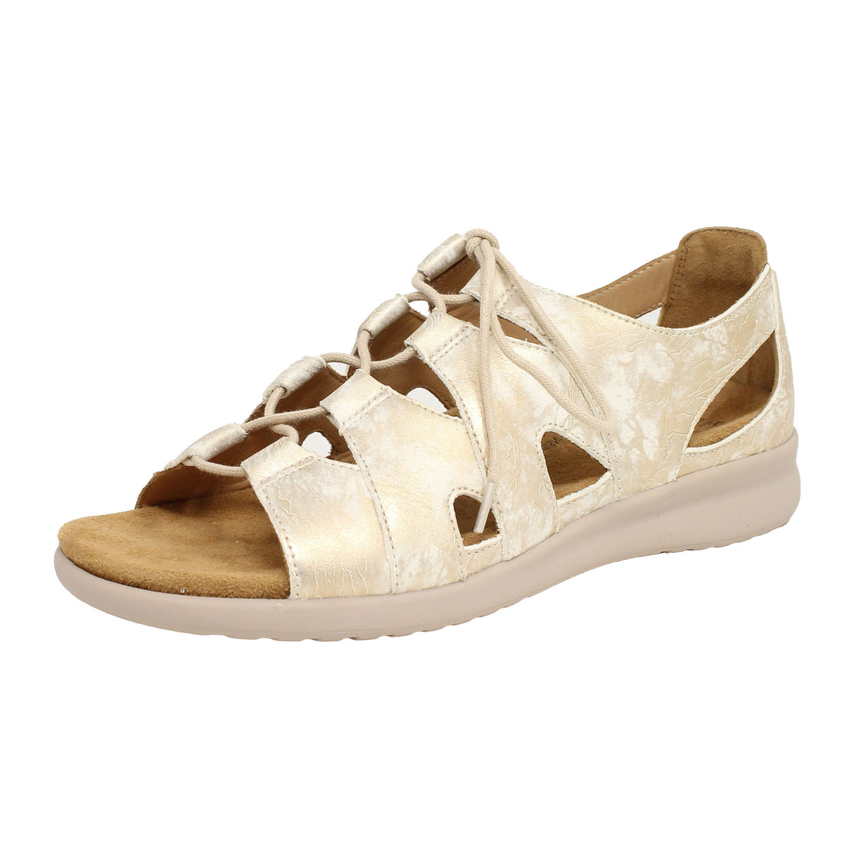 Ziera Barnett Backstrap Sandal (Women) - Smudge Metal Sandal - Backstrap - The Heel Shoe Fitters