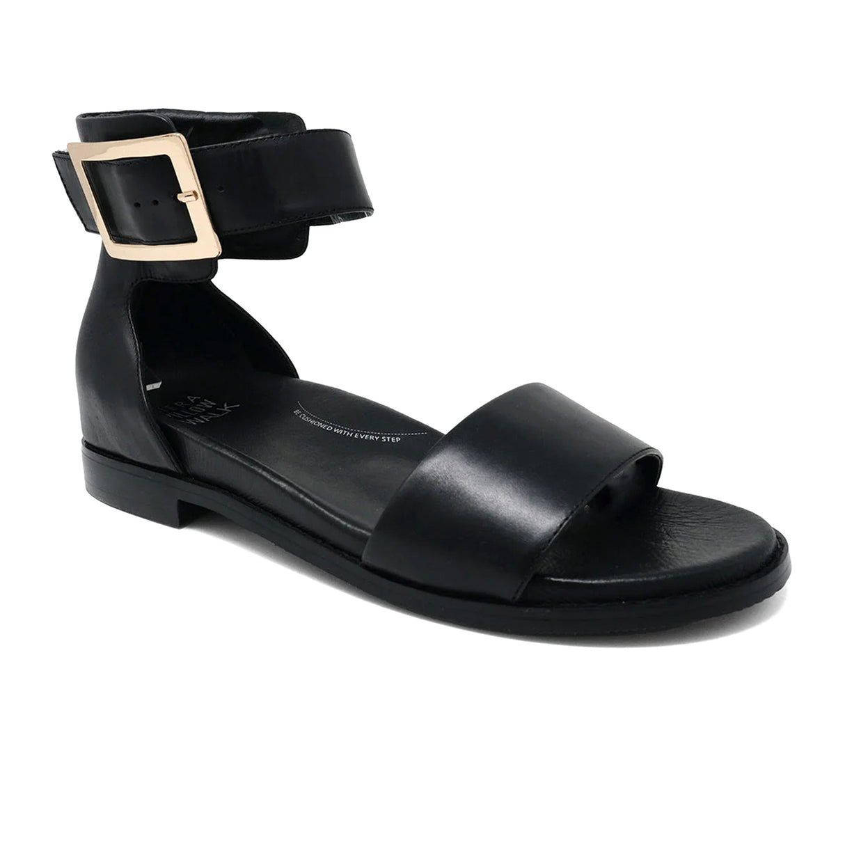 Ziera Juzy Backstrap Sandal (Women) - Black Sandal - Backstrap - The Heel Shoe Fitters