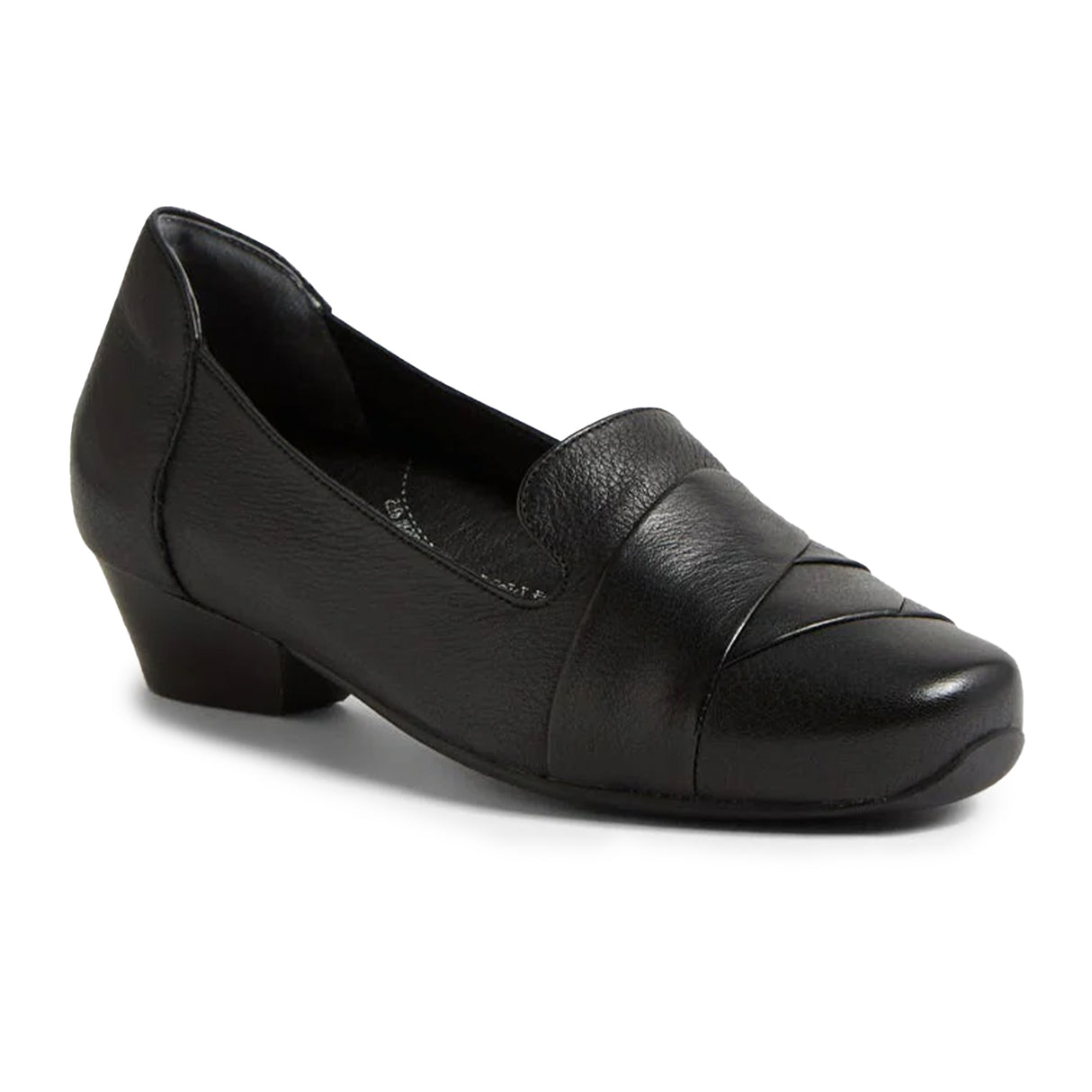 Ziera Ceylyn Wide Loafer (Women) - Black Leather Dress-Casual - Loafers - The Heel Shoe Fitters