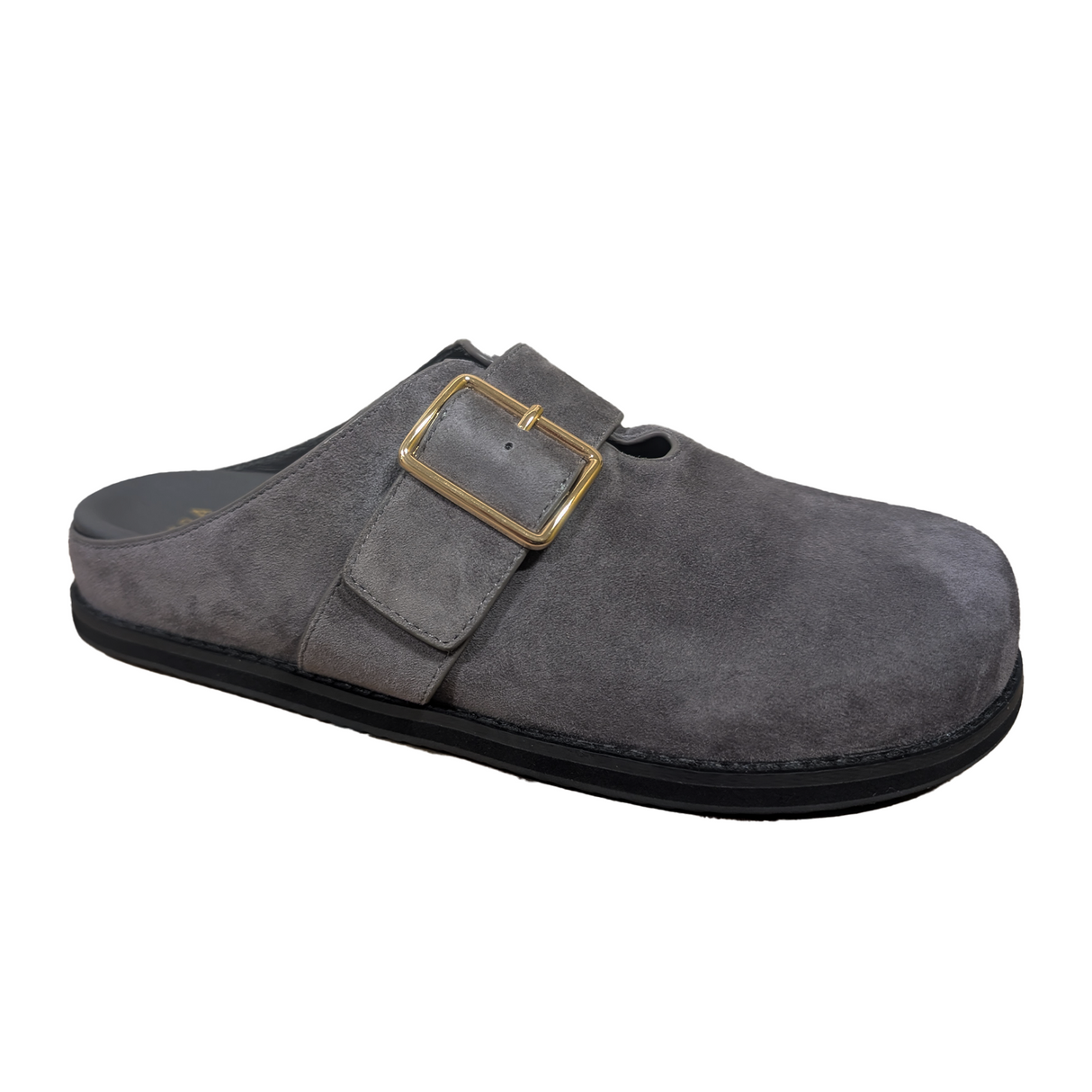 Ziera Moris Clog (Women) - Dark Taupe Suede Dress-Casual - Clogs & Mules - The Heel Shoe Fitters