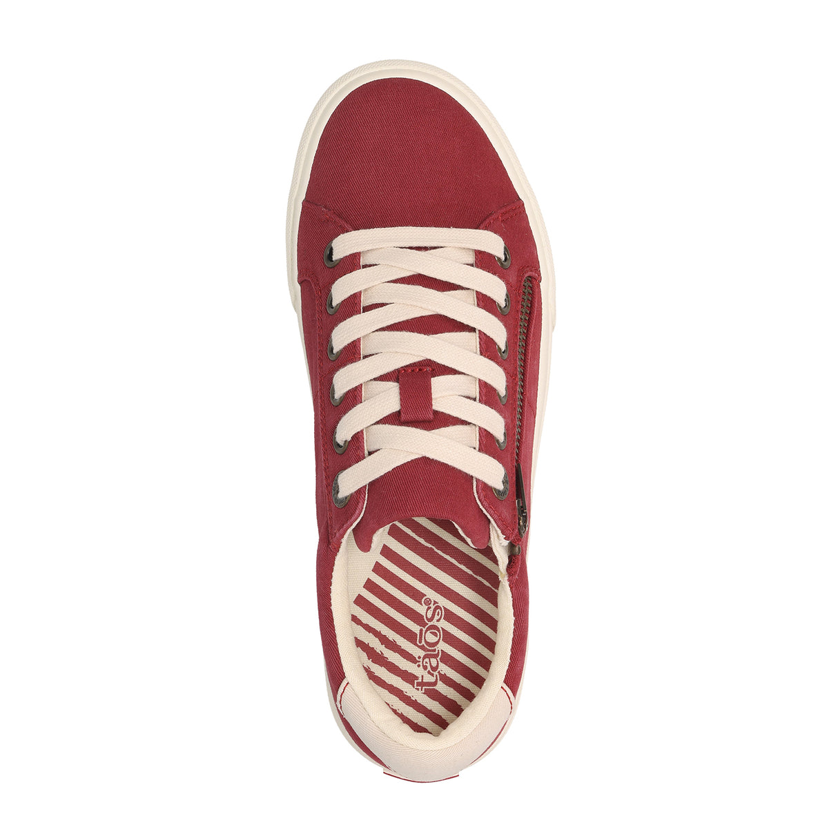 Taos Z Soul Sneaker (Women) - Crimson/Ecru Distressed Athletic - Casual - Lace Up - The Heel Shoe Fitters