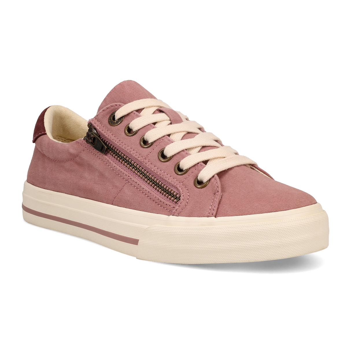 Taos Z Soul Sneaker (Women) - Dusty Rose/Wine Distressed Athletic - Casual - Lace Up - The Heel Shoe Fitters