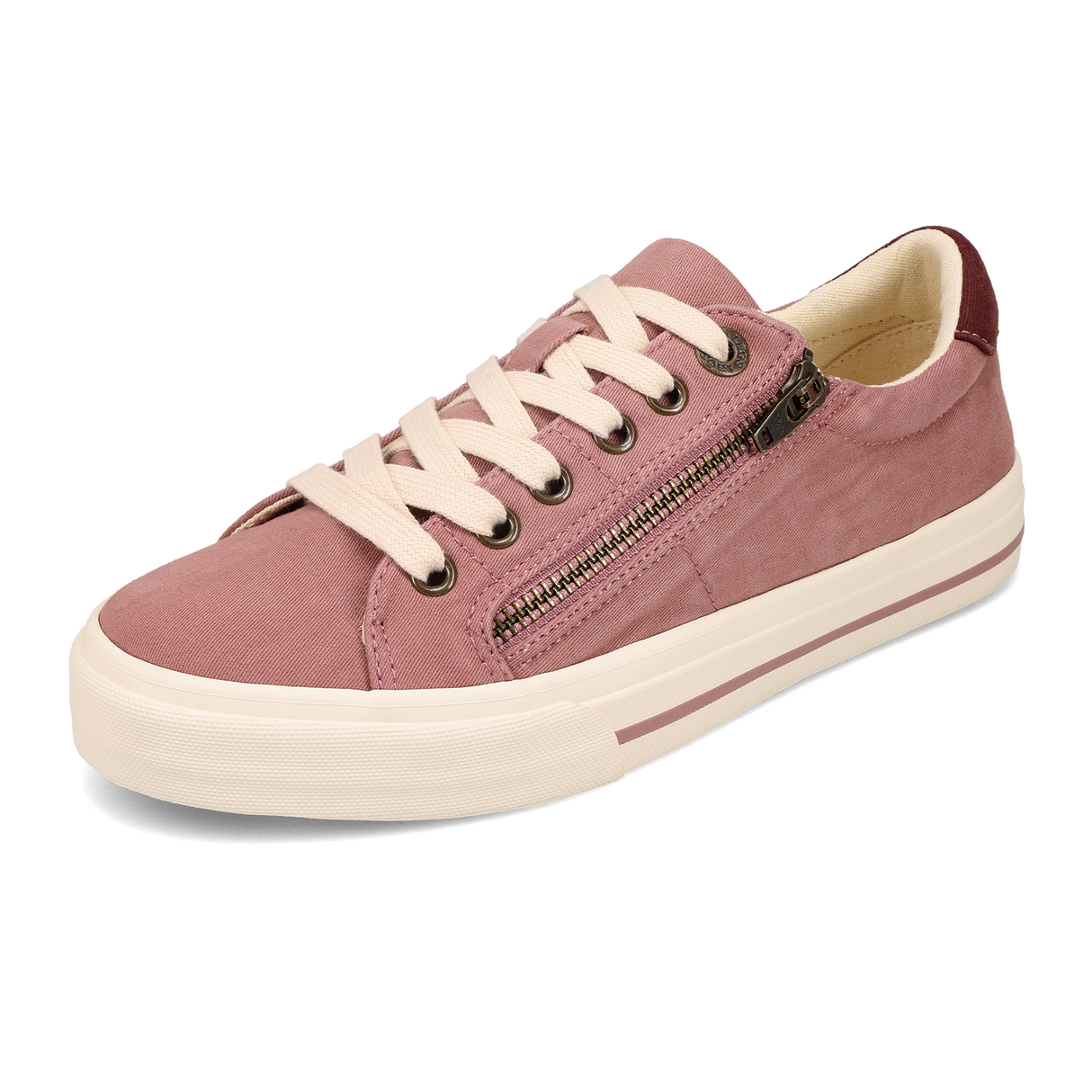 Taos Z Soul Sneaker (Women) - Dusty Rose/Wine Distressed Athletic - Casual - Lace Up - The Heel Shoe Fitters