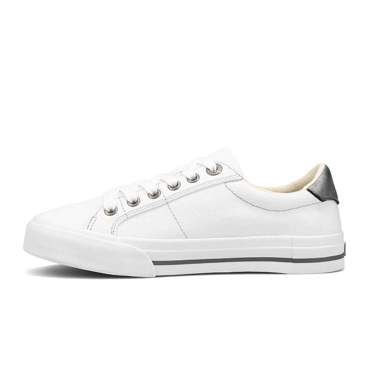 Taos Z Soul Sneaker (Women) - White/Pewter Athletic - Casual - Lace Up - The Heel Shoe Fitters